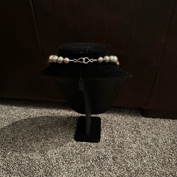 Hand Crafted  Earth “One of a Kind” Turquoise & Sterling Silver Necklace (Heavy) - Picture 3 of 3